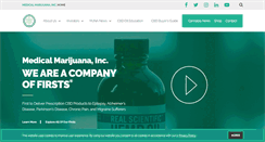 Desktop Screenshot of medicalmarijuanainc.com